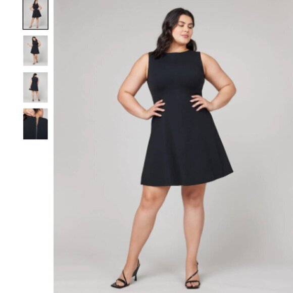 SPANX | The Perfect Fit & Flare Dress Classic Black 2X - Picture 1 of 13